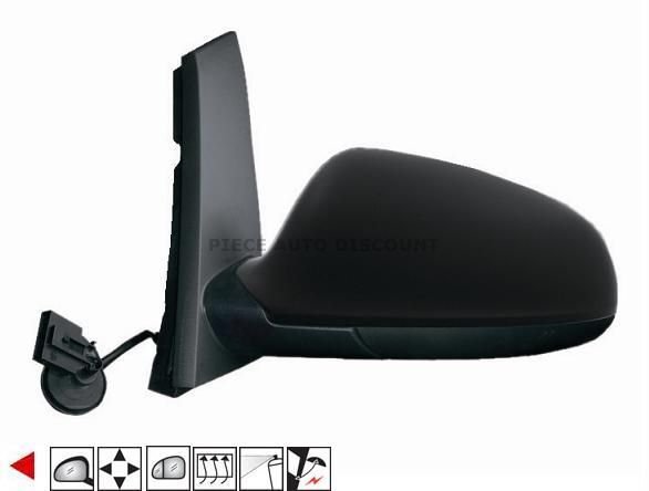 Accéder à la pièce Rétroviseur gauche électrique, chauffant, rabattable à peindre [grand angle]