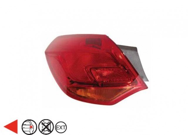 Accéder à la pièce Feu arrière gauche extérieur [Rouge]