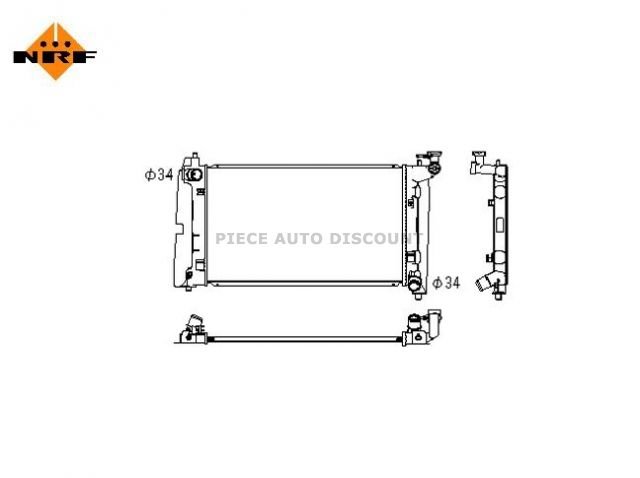 Accéder à la pièce Radiateur 1,4L - 1,6L essence bvm