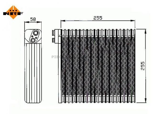 Accéder à la pièce Evaporateur de climatisation