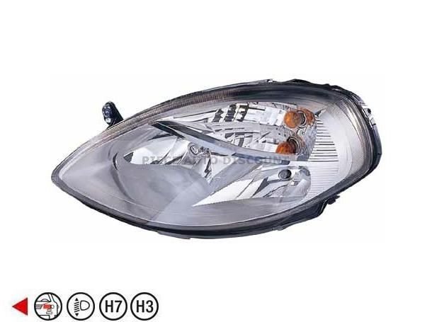 Accéder à la pièce Phare gauche H7+H3