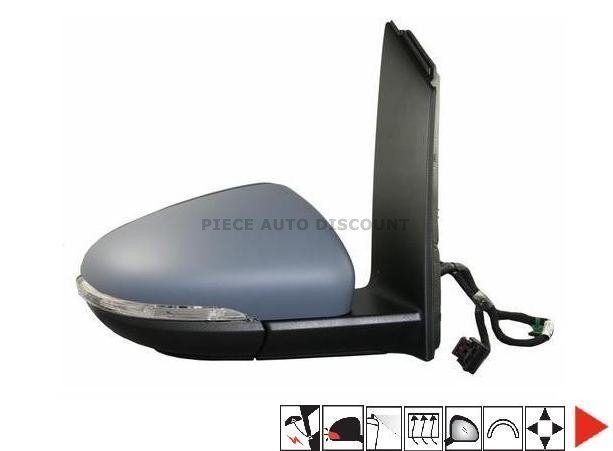 Accéder à la pièce Rétroviseur électrique droit, convexe, chauffant, apprêté, rabattable, avec feu clignotant, courtoisie (9 broches) Accéder à la pièce Rétroviseur électrique droit, convexe, chauffant, apprêté, rabattable, avec feu clignotant, courtoisie (9 broches)