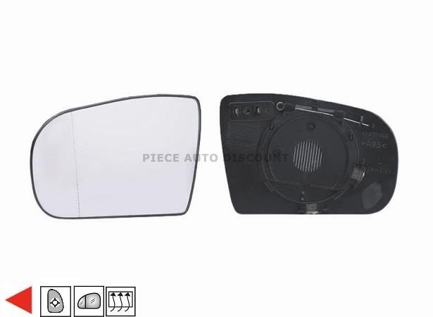 Accéder à la pièce Glace + support rétroviseur gauche chauffant [grand angle]