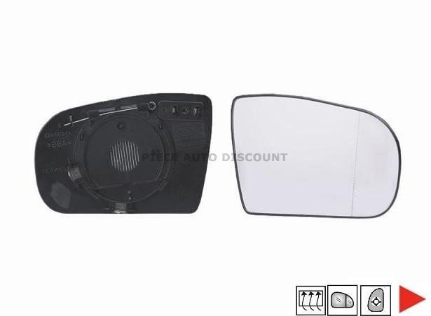 Accéder à la pièce Glace + support rétroviseur droit chauffant [grand angle]