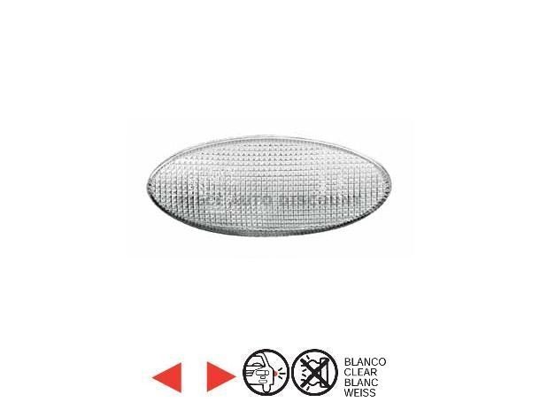 Accéder à la pièce Feu répétiteur aile avant ovale blanc