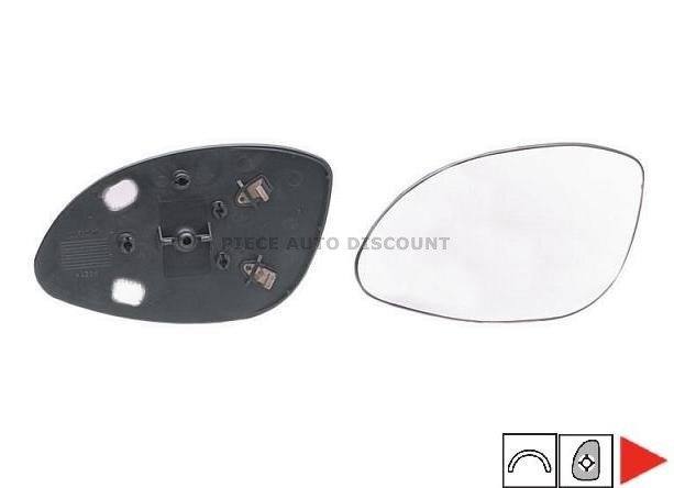 Accéder à la pièce Glace+support rétroviseur droit