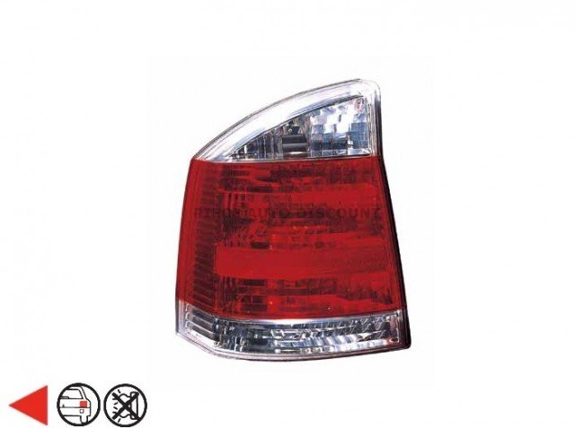 Accéder à la pièce Feu arrière gauche [Rouge - Blanc]