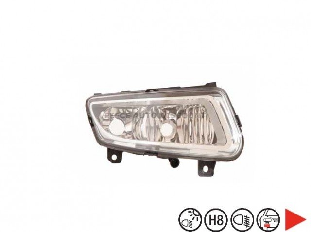 Accéder à la pièce Projecteur anti-brouillard droit H8 + Feu de diurne