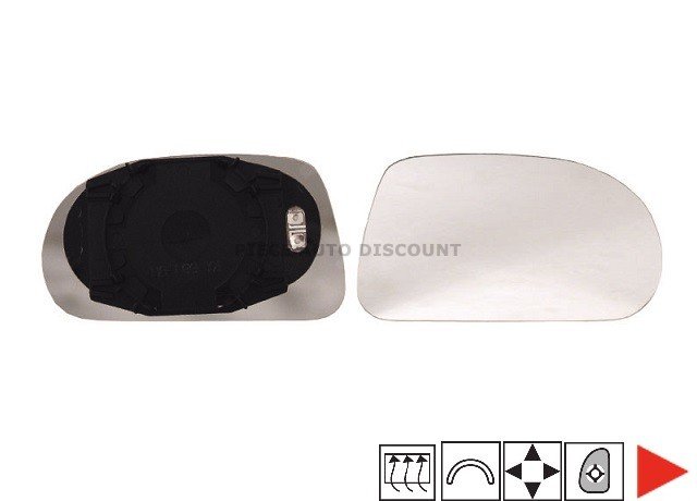 Accéder à la pièce Glace + support rétroviseur droit chauffant