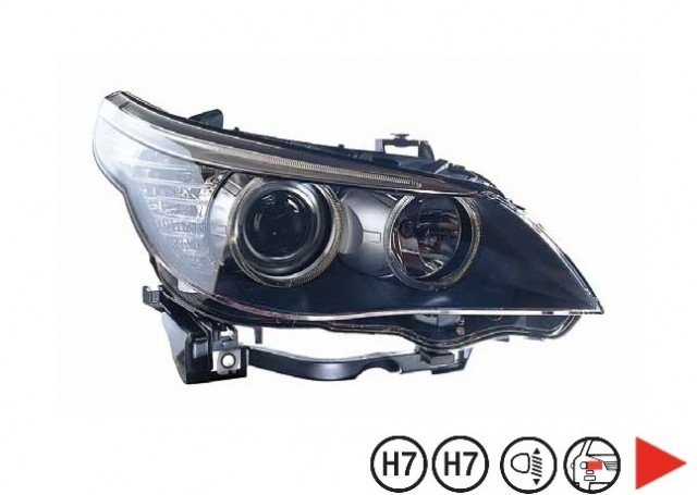 Accéder à la pièce Phare droit H7+H7