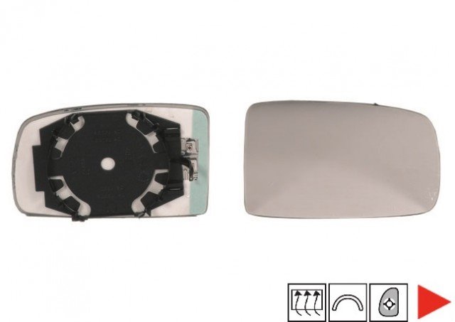 Accéder à la pièce Glace + support rétroviseur droit chauffant ->09