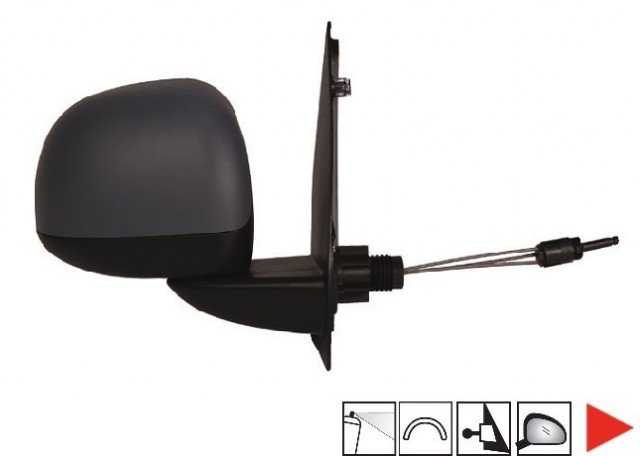 Accéder à la pièce Rétroviseur droit mécanique à peindre 09->