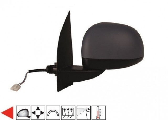 Accéder à la pièce Rétroviseur gauche électrique chauffant à peindre + sonde 09->