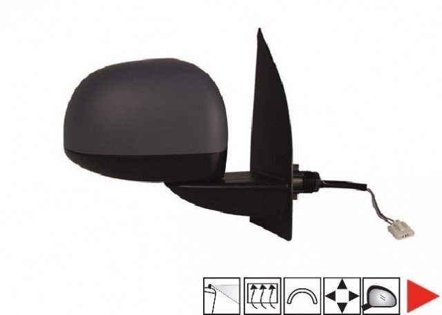 Accéder à la pièce Rétroviseur droit électrique chauffant à peindre 09->