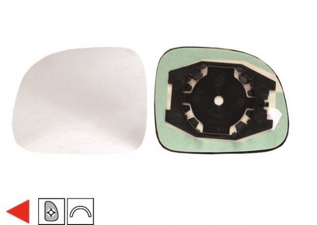 Accéder à la pièce Glace + support rétroviseur gauche 09->