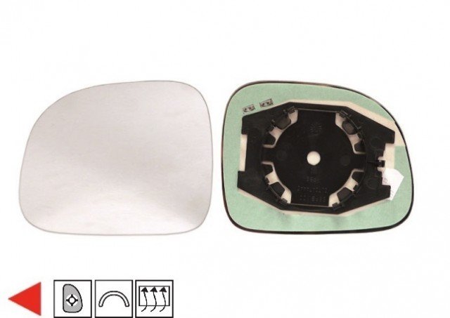 Accéder à la pièce Glace + support rétroviseur gauche chauffant 09->