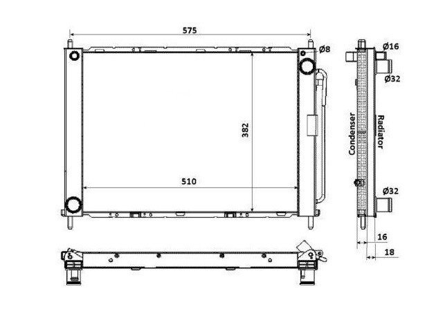 Module radiateur + condenseur 1,5L Dci NISSAN MICRA  pour NISSAN MICRA Module radiateur + condenseur 1,5L Dci NISSAN MICRA  pour NISSAN MICRA
