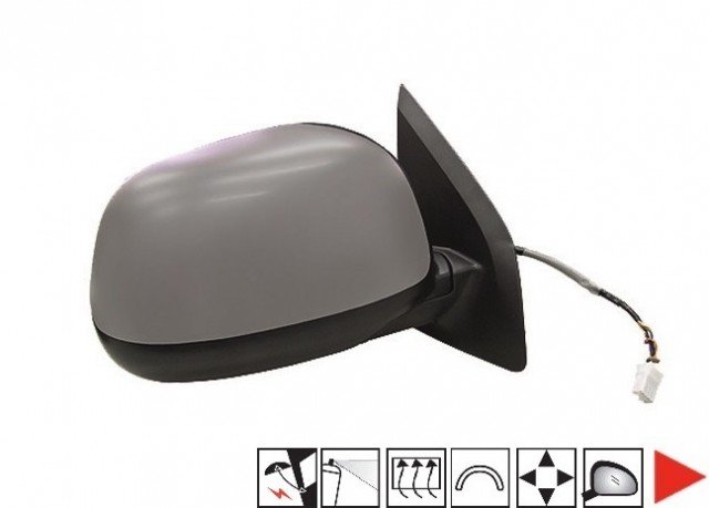 Accéder à la pièce Rétroviseur droit électrique, chauffant, rabattable à peindre
