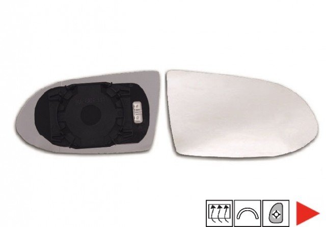 Accéder à la pièce Glace + support rétroviseur droit chauffant