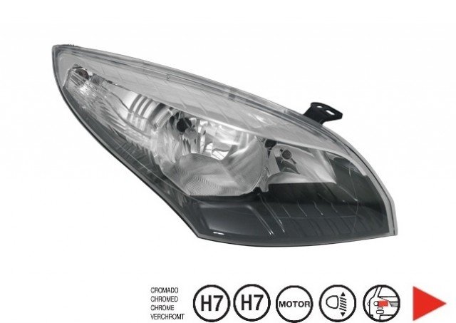 Accéder à la pièce Phare droit H7+H7 [Chrome]