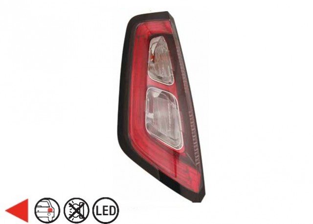 Accéder à la pièce Feu arrière gauche, LED (rouge) (3/5 portes)