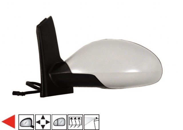 Accéder à la pièce Rétroviseur gauche électrique, chauffant à peindre [grand angle]