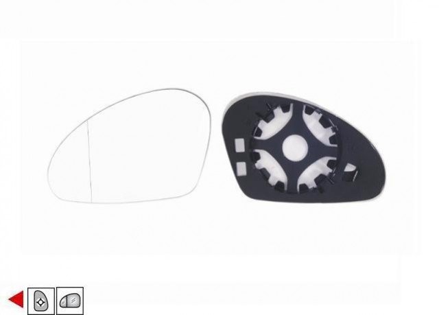 Accéder à la pièce Glace + support rétroviseur gauche [grand angle]