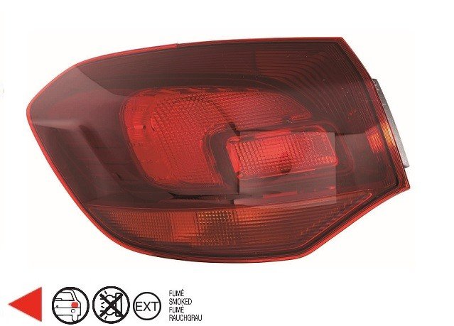 Accéder à la pièce Feu arrière gauche extérieur [Fumé] Sport tourer