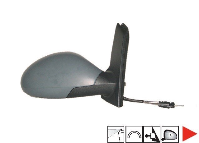 Accéder à la pièce Rétroviseur droit mécanique à peindre