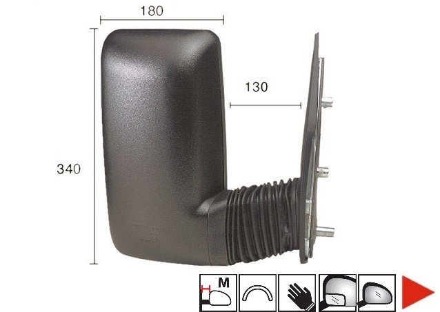 Accéder à la pièce Rétroviseur droit manuel [Moyen]