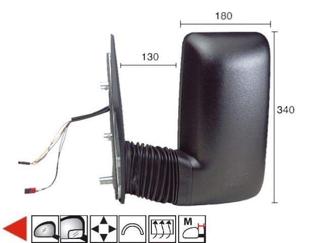 Accéder à la pièce Rétroviseur gauche électrique, chauffant [Moyen]