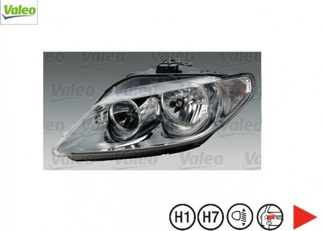 Accéder à la pièce Phare droit H1+H7 [VALEO]