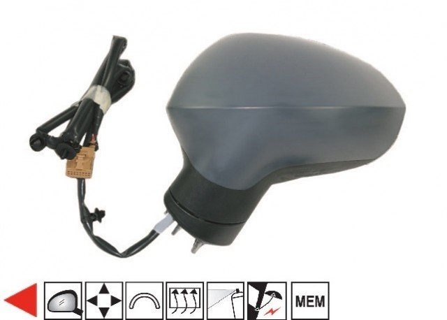 Accéder à la pièce Rétroviseur gauche électrique, chauffant, rabattable, mémoire à peindre