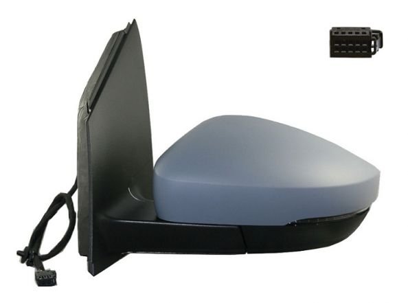Accéder à la pièce Rétroviseur gauche électrique, chauffant à peindre + feu [grand angle] [rectangulaire]