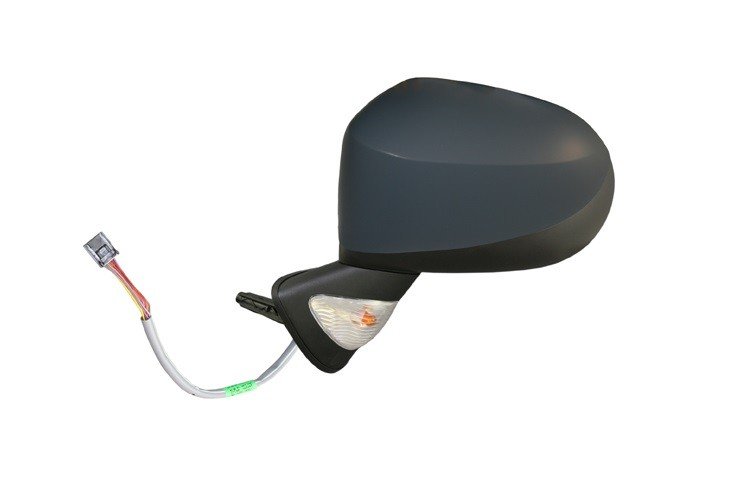 Rétroviseur gauche électrique, chauffant, appreté, asphérique, avec feu clignotant (7 broches)