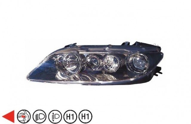 Accéder à la pièce Phare gauche H1+H1 [Noir]