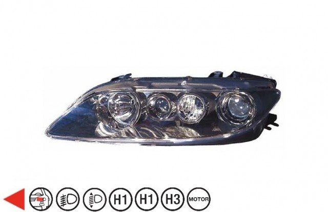 Accéder à la pièce Phare gauche H1+H1+H3 [Noir]