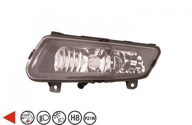 Accéder à la pièce Projecteur anti-brouillard gauche H8 + Feu diurne Gti 2010->