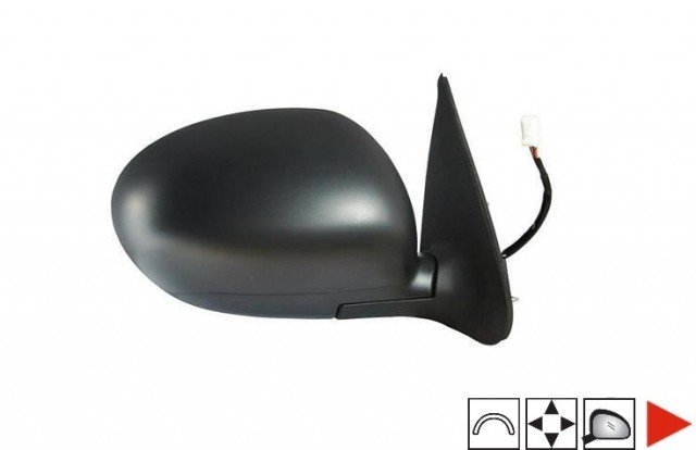 Accéder à la pièce Rétroviseur électrique droit, convexe (3 broches)