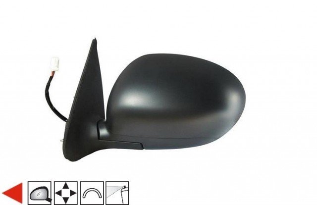 Accéder à la pièce Rétroviseur gauche électrique, apprêté, convexe (3 broches)