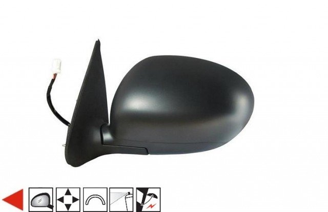 Accéder à la pièce Rétroviseur gauche électrique, rabattable, apprêté, convexe (5 broches)