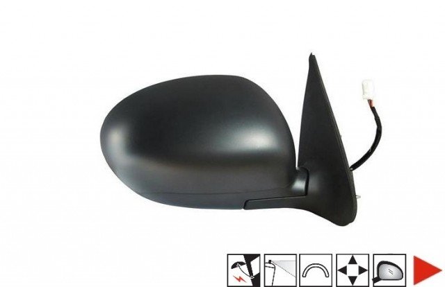 Accéder à la pièce Rétroviseur droit électrique, rabattable, apprêté, convexe (5 broches)