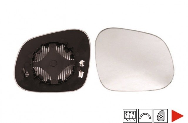 Accéder à la pièce Glace + support rétroviseur droit chauffant