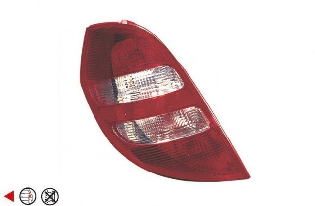 Accéder à la pièce Feu arrière gauche [Rouge - Blanc]