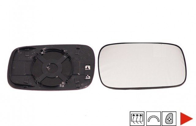 Accéder à la pièce Glace + support rétroviseur droit chauffant