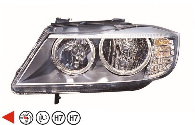 Accéder à la pièce Phare gauche H7+H7 [Montage Valeo]