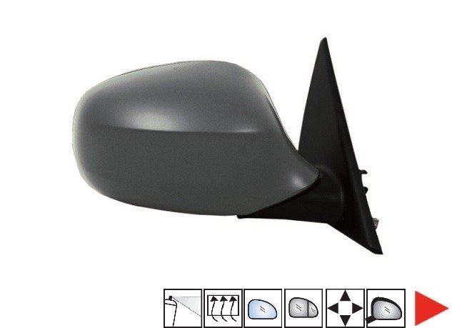 Accéder à la pièce Rétroviseur droit électrique, chauffant à peindre [grand angle]