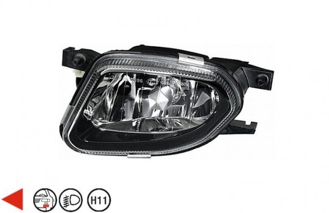 Accéder à la pièce Projecteur anti-brouillard gauche Noir 04->06