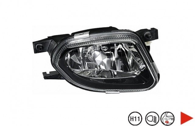 Accéder à la pièce Projecteur anti-brouillard droit Noir 04->06