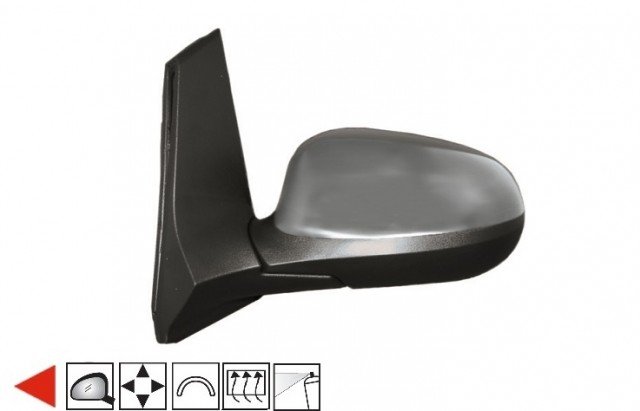 Accéder à la pièce Rétroviseur gauche électrique, convexe, chauffant, à peindre